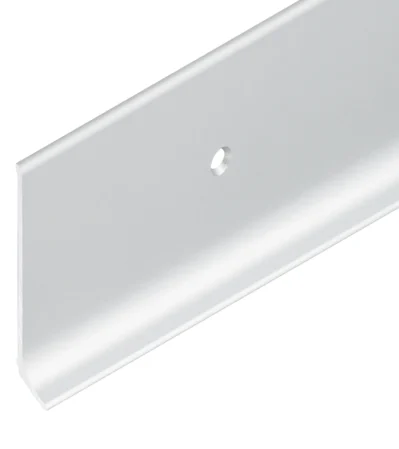 Alu-Sockel mit Fuss,gelocht 60/11 mm silber eloxiert