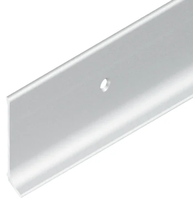Alu-Sockel mit Fuss,gelocht 50/11 mm silber eloxiert