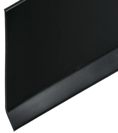 PVC-Sockel mit Fuss schmelzkleberbeschichtet 100/15 mm schwarz