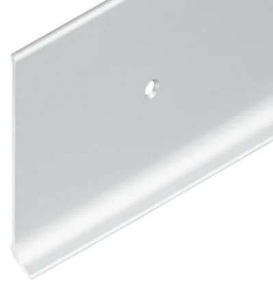 Alu-Sockel mit Fuss,ungelocht 100/11 mm silber eloxiert