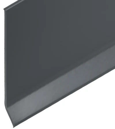 PVC-Sockel mit Fuss 100/15 mm dunkelgrau