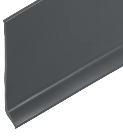PVC-Sockel mit Fuss 80/14 mm dunkelgrau