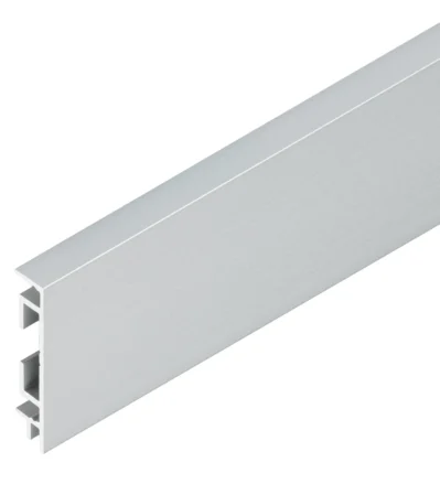 Alu-Sockel parallel,ungelocht 40/10 mm silber eloxiert