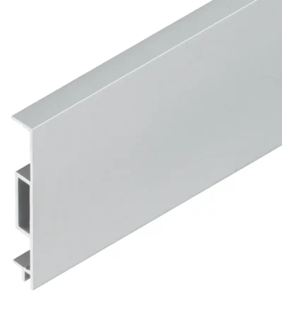 Alu-Sockel parallel,ungelocht 80/11 mm silber eloxiert