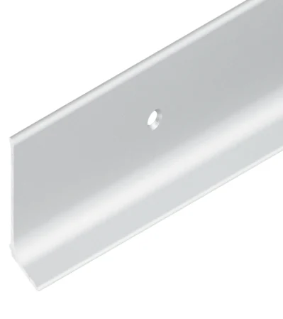 Alu-Sockel mit Fuss,gelocht 50/15 mm silber eloxiert