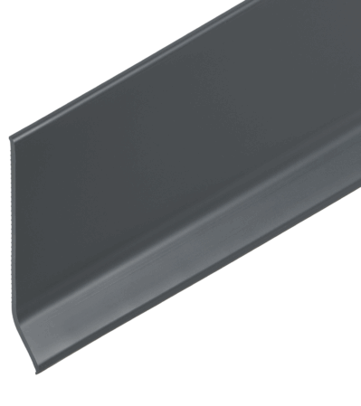 PVC-Sockel mit Fuss 60/12 mm dunkelgrau