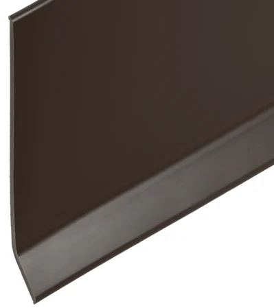 PVC-Sockel mit Fuss 100/15 mm braun