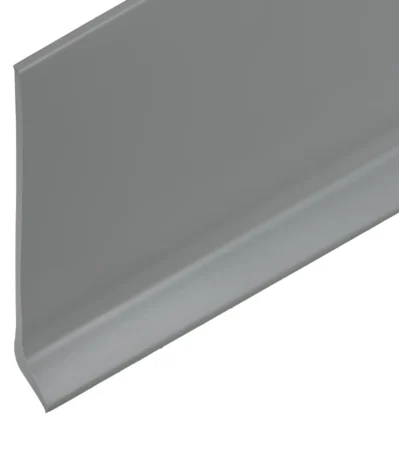 PVC-Sockel mit Fuss schmelzkleberbeschichtet 80/14 mm hellgrau