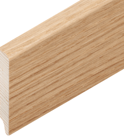 Öko-Sockel Eiche lackiert 60/12 mm