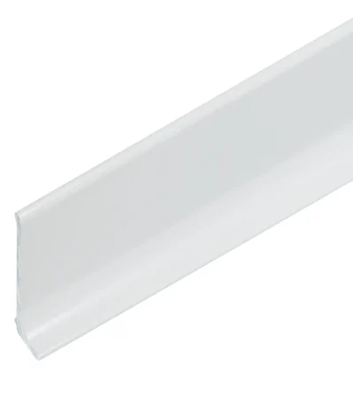 Alu-Sockel mit Fuss,ungelocht 40/10 mm, weiss RAL 9003