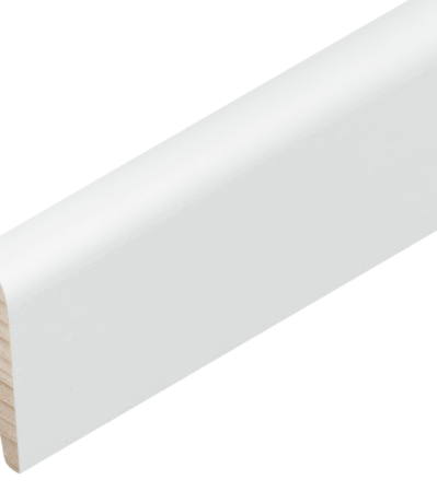 Öko-Sockel weiss RAL 9003 40/14/8 mm