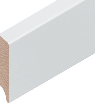 Buche weiss deckend RAL 9003 60/15 mm