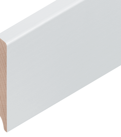 Buche weiss deckend RAL 9003 70/12 mm