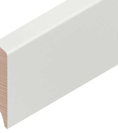 Buche weiss deckend RAL 9010 60/15 mm