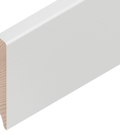 Buche weiss deckend RAL 9010 70/12 mm