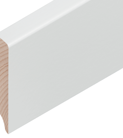 Buche weiss deckend RAL 9010 70/15 mm