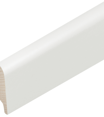 Öko-Sockel weiss RAL 9010 40/14/8 mm