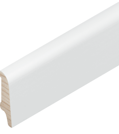 Öko-Sockel weiss RAL 9016 40/14/8 mm