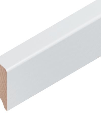 Buche weiss deckend RAL 9016 40/15 mm