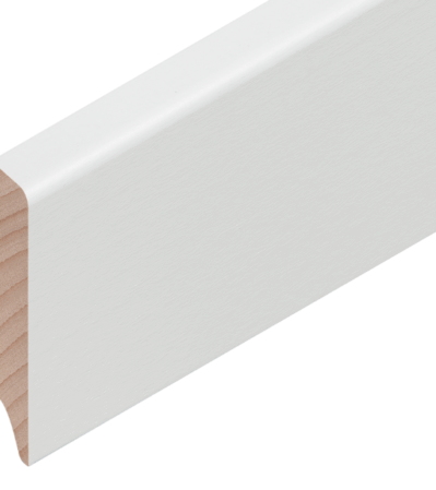 Buche weiss deckend RAL 9010 60/12 mm