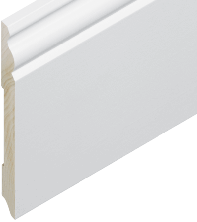 LimmDekor Sockel Poplar weiss deckend RAL 9016 120/12 mm