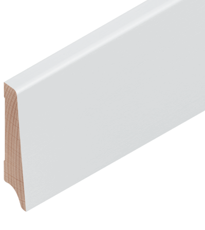 Buche weiss deckend RAL 9003 60/18/10 mm