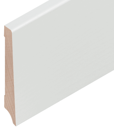 Buche weiss deckend RAL 9010 80/15/10 mm