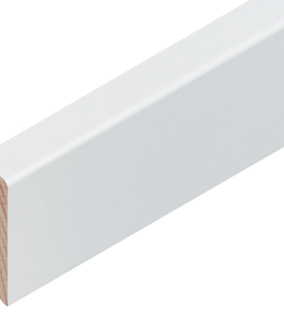 Buche weiss deckend RAL 9003 40/12 mm