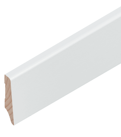 Buche weiss deckend RAL 9016 40/12/8 mm