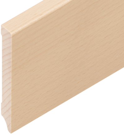 Buche weiss deckend RAL 9003 80/12 mm