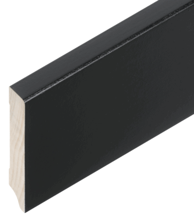 Poplar schwarz deckend RAL 9005 60/12 mm