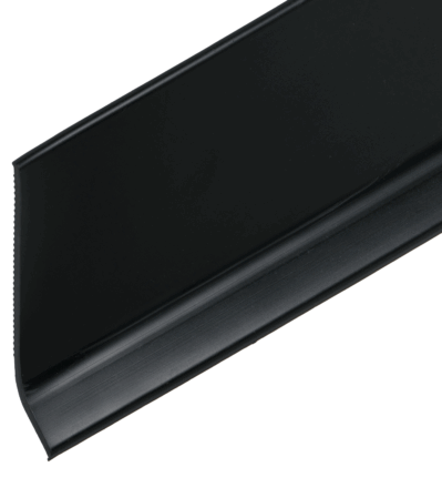 PVC-Sockel mit Fuss schmelzkleberbeschichtet 60/12 mm schwarz
