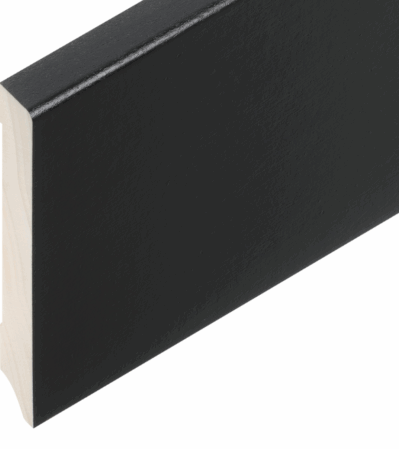 Poplar schwarz deckend RAL 9005 80/12 mm